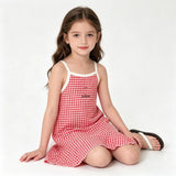 Girls Sleeveless Ruffle Nightdress Kids Pajama Dress