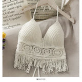 Crop Tops Retro Wild Hollow Tassel Sexy Women
