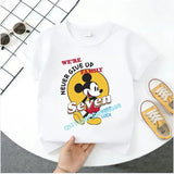 Mickey Minnie Summer Children's Pure Cotton Short-Sleeved