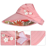 Fashion Wide Brim Sun Hat Anti-UV Beach Visor Cap Women