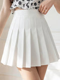 Women Pleated Skirts Summer High Waist Zipper JK Mini Skirts