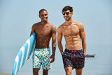 Summer Swimming Shorts Men Printing Fashion Polyester Swimsuit