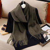 Women's Winter Cashmere Scarf Warm Pashmina Shawl Wrap