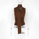 Summer New Women's Sexy Sleeveless V-Neck Lady Top Fashion