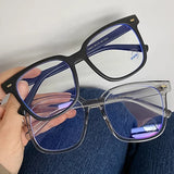 Unisex Square Blue Light Blocking Glasses for Computer Use