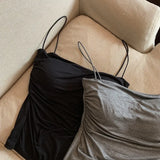 Women's Built-In Bra Spaghetti Strap Summer Camisole Top