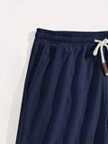 Men's Casual Pants & Beach Shorts, Breathable Textured Fabric