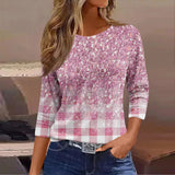 Women's fashion casual long-sleeved T-shirt for ladies T-shirt