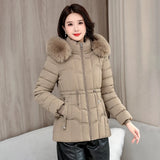 Casual Thickened Women's Parkas: Fashion High-Quality, Fashionable, Washable, Warm, Short Overcoat With Hoodie