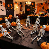 Halloween 30cm Posable Skeleton Prop Horror Skull Party Decoration