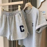 Women's Summer 2 Piece Pajama Set T-Shirt & Shorts