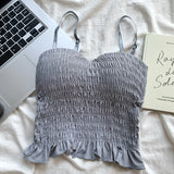 Women's Built-In Bra Spaghetti Strap Summer Camisole Top
