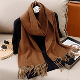 Women's Winter Cashmere Scarf Warm Pashmina Shawl Wrap