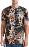 Hot-selling t-shirts for men graffiti pattern casual fashion