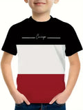 Kids' T-Shirt Fashion Simple Printed Short Sleeve Casual