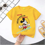 Mickey Minnie Summer Children's Pure Cotton Short-Sleeved