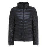 Women's Puffer Windproof Warm Lightweight Hoodless Duck Down Packable Winter Jackets/Coat