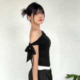 Women Slim Fit Off Shoulder Summer Crop Top T-Shirt