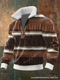Men's Long Sleeve Half Zipper Pullover Top Autumn Stand-Up Collar Men's Half Placket Casual Zipper Long Sleeve Sweater