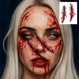 Halloween Scary Fake Scar Temporary Tattoo - Bloody Scratches Sticker