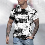 Men's Oversized T-Shirts Summer Fashion  Round Neck T-Shirt