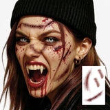 Halloween Scary Fake Scar Temporary Tattoo - Bloody Scratches Sticker