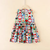 Girls Sleeveless Princess Dress Cute Summer Casual Outfit