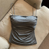 Women's Built-In Bra Spaghetti Strap Summer Camisole Top
