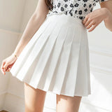 Women Pleated Skirts Summer High Waist Zipper JK Mini Skirts
