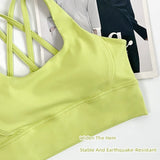 Women's Solid Color Racerback Yoga Sports Bra for Fitness