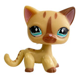 Rare pet toy Mini Stands Short Hair Kitten Old Figures Collection Original Bobble head toy lps