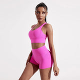 Women's Fitness Sport bra top cross back With chest pad