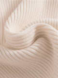Women's High-Neck Knitted Turtleneck Slim-Fit Long-Sleeve Anti-Pilling Casual Elegant Plain Sweater