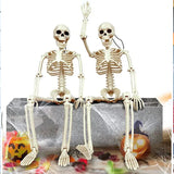 Halloween 30cm Posable Skeleton Prop Horror Skull Party Decoration