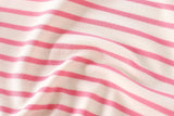 Girls Striped Polo Dress Short Sleeve A-Line School Dress