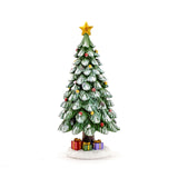 Cute Christmas Tree Figurine with Star & Gift Boxes Table Decor