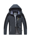 Men's Lightweight Waterproof Casual Windbreaker Outdoor Mountaineering Jacket With Hoodie
