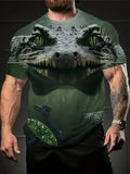 Camouflage-print stretch casual short-sleeved men's T-shirt