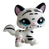 Rare pet toy Mini Stands Short Hair Kitten Old Figures Collection Original Bobble head toy lps