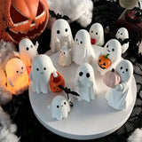 Middle Finger Halloween Ghost Statue Small Halloween Home Decoration