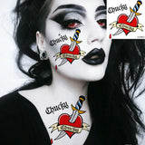 Halloween Scary Fake Scar Temporary Tattoo - Bloody Scratches Sticker