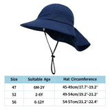 2 Pack Children's Sun Hat UV Protection Beach Sun Hat