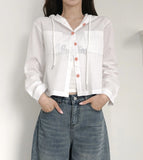 Women's Korean Stripe V-Neck Sun Protection Shirt Top