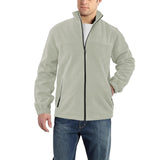 Men's Lightweight Windproof Zip Up Long Sleeve Casual Warm Winter Polyester-Fiber Jacket