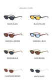 Women's Leopard Retro Oval Sunglasses Small Frame UV Eyewear