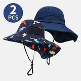 2 Pack Children's Sun Hat UV Protection Beach Sun Hat