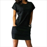 Summer Fashion Women Dress Dresses Casual Short Sleeve
