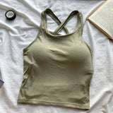 Women's Built-In Bra Spaghetti Strap Summer Camisole Top