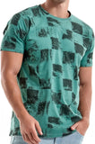 Hot-selling t-shirts for men graffiti pattern casual fashion