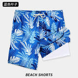 Loose Men's Surfing Beach Pants Double Layer  for Summer